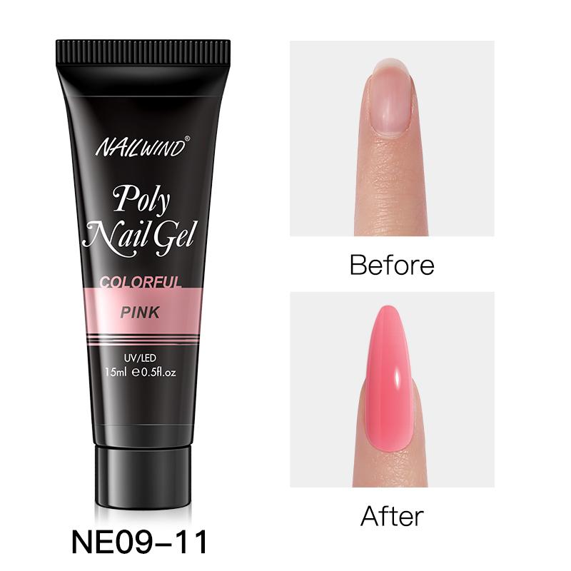 NAILWIND Poly Nail Gel For Nail Extension Finger Quick Building Gel 21 Colors Poly Nail Gels Extensions Acrylic Gel Polish Nail Art