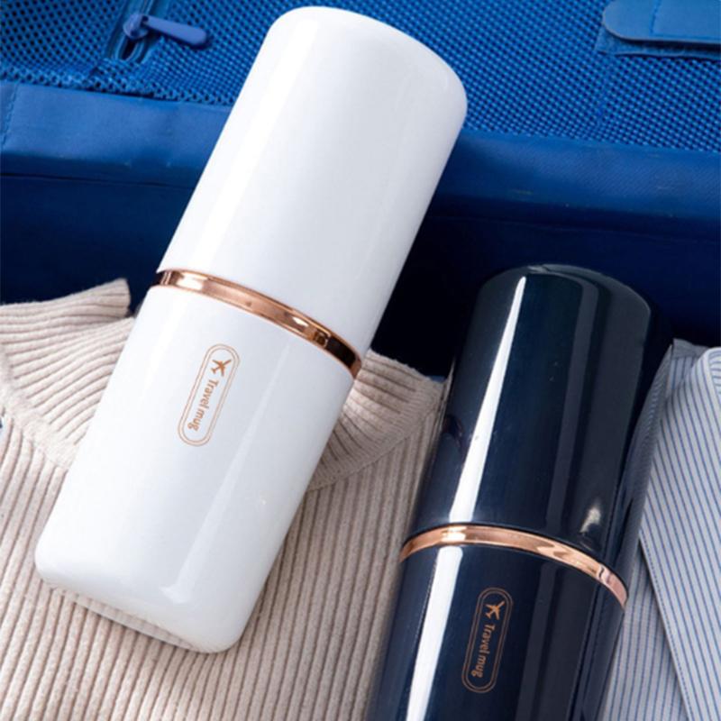 Дорожная портативная чашка для зубных щеток, держатель для зубной пасты в ванной комнате, чехол для хранения, коробка-органайзер, чашка для хранения туалетных принадлежностей для путешествий, креативная