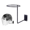 Motorcycle Helmet Rack Wall Mount Helmet Holder 180° Rotation Helmet Hanger With Hooks for Cycling Baseball Rugby Helme Bracket