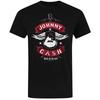 Johnny Cash Unisex Adult Man In Black Winged Guitar T-Shirt