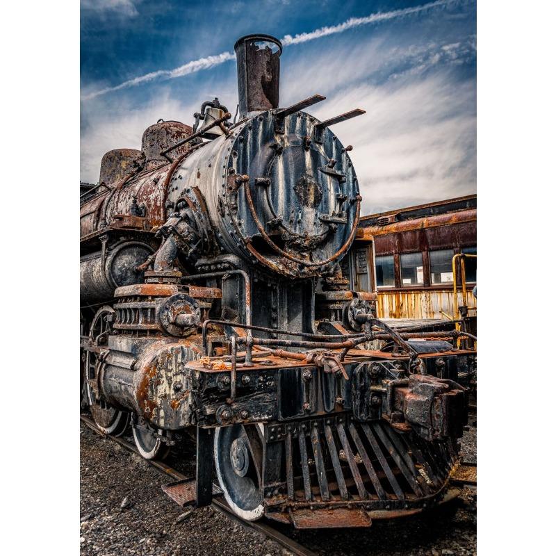 Винтажная Железная дорога Ретро Железнодорожный Паровоз Локомотив Пейзаж Художественный Постер Холст Картина Настенные Принты Картина Комната Домашний Декор