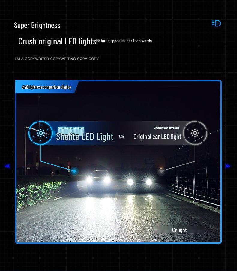 Светодиодная автомобильная фара Shelite G-pro 110 Вт H1H4H7H11 Дальний/Ближний свет