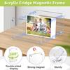 1/6pcs Acrylic Fridge Magnetic Picture Frame Magnetic Transparent Phots for Fridge Locker and Wall Decoration