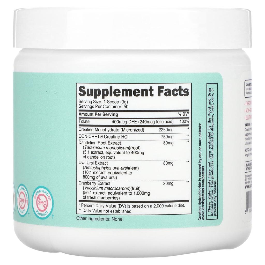 Women's Creatine Unflavored 159G (5.6Oz)