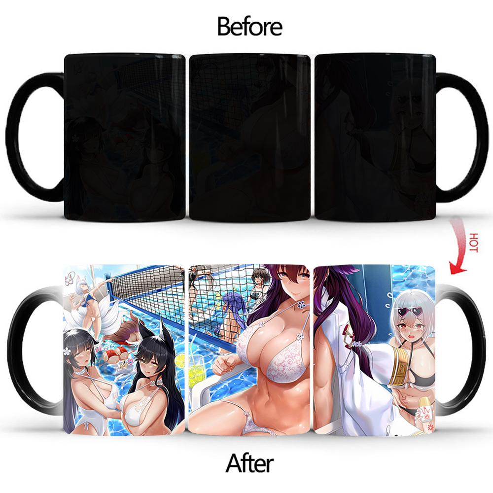 Кружка Creative Pool Beauty Magic Mug BSKT-217 Сублимационные стаканы Цветные чашки Термочувствительные чашки Цветные кружки Кофейные чашки