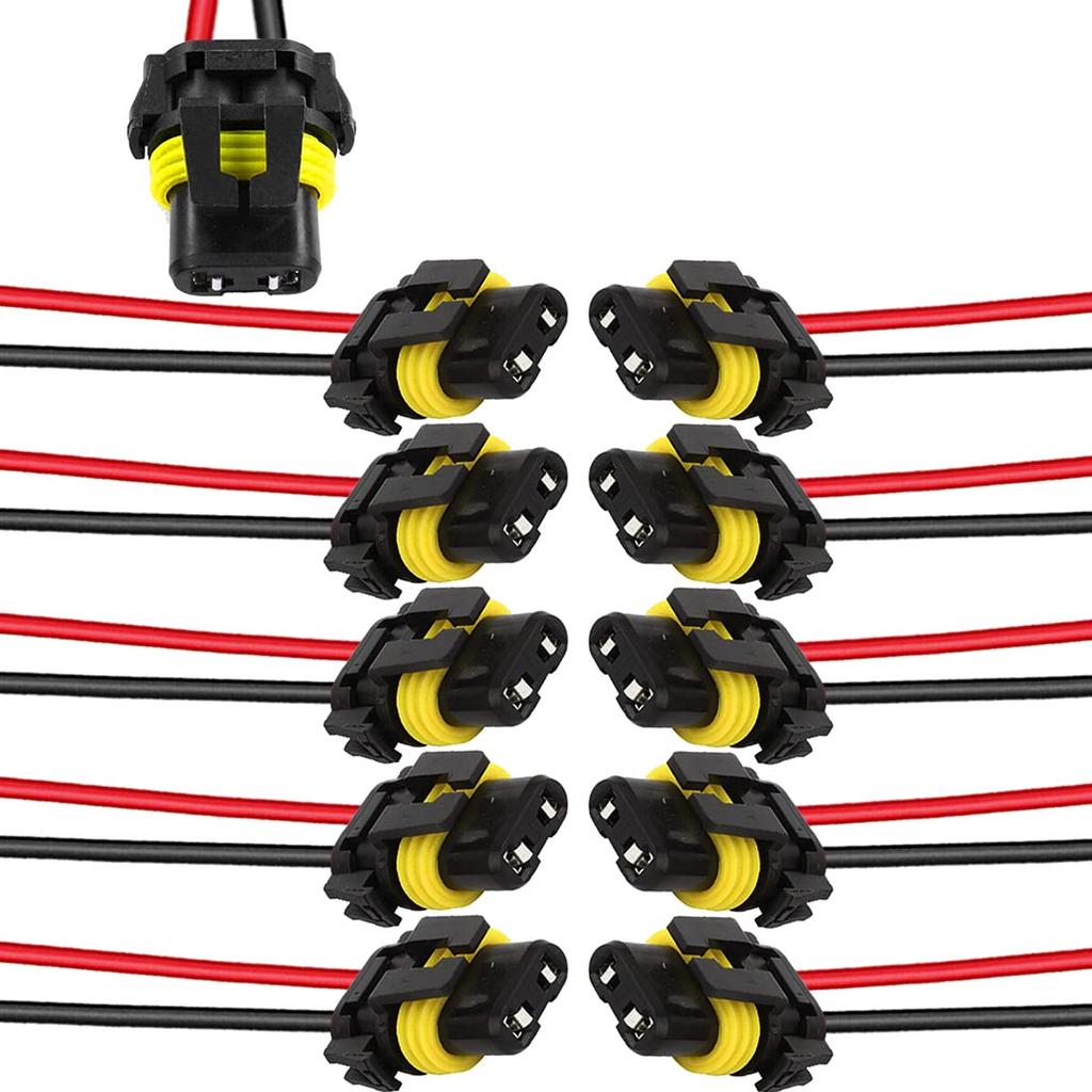 Xiatiaosann 10 шт. 9005 HB3 9006 HB4 гнездо лампы адаптер жгут проводов соединительный провод для светодиодных фар противотуманных фар адаптер гнезда