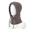 In autumn and winter, the elderly mother wool hat, female velvet thickened warm cycling scarf integrated cold cotton hat