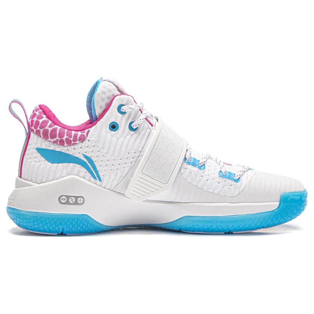 Li-Ning Мужские кроссовки Way of Wade 6 Buzzer Beater Белый Синий Розовый ABAT131-2