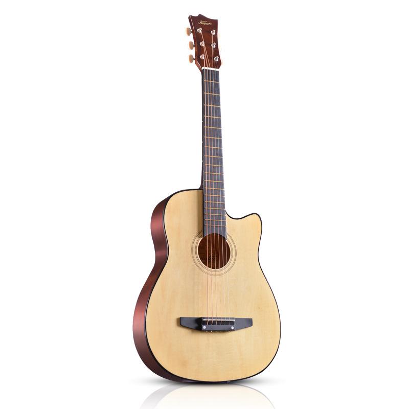 Красная Хлопковая zs-1 38" Народная гитара для начинающих - Деревянная со стальными струнами для мальчиков и девочек