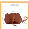 Cute Small Elephant Wallet Cosplay Anime Pu Purse Elephant Japanese Bag Backpack Pendant Creative Lipstick Zipper Card Bag
