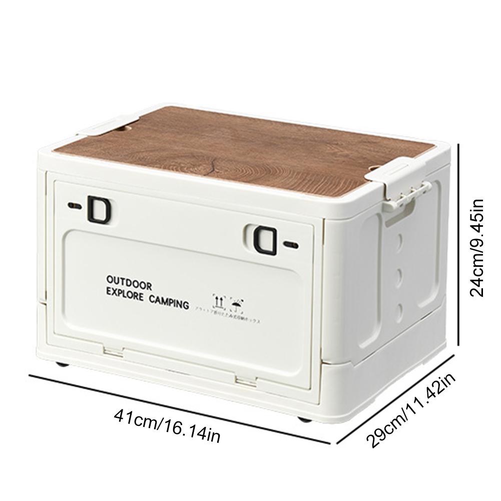 30 л Бытовой органайзер для хранения Большой вместимости Дорожный ящик для хранения Многофункциональный Боковая загрузка Хранение Принадлежности для пикника Закуски и прочее