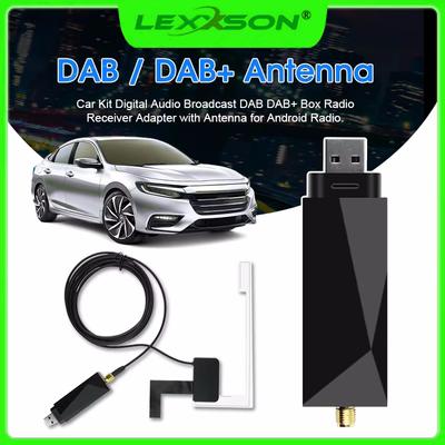 Универсальная антенна DAB + с USB-адаптером Dongle для европейского Android-автомобиля, радиоприемника, GPS DAB+, стереоприемника, аудиоантенны расширения