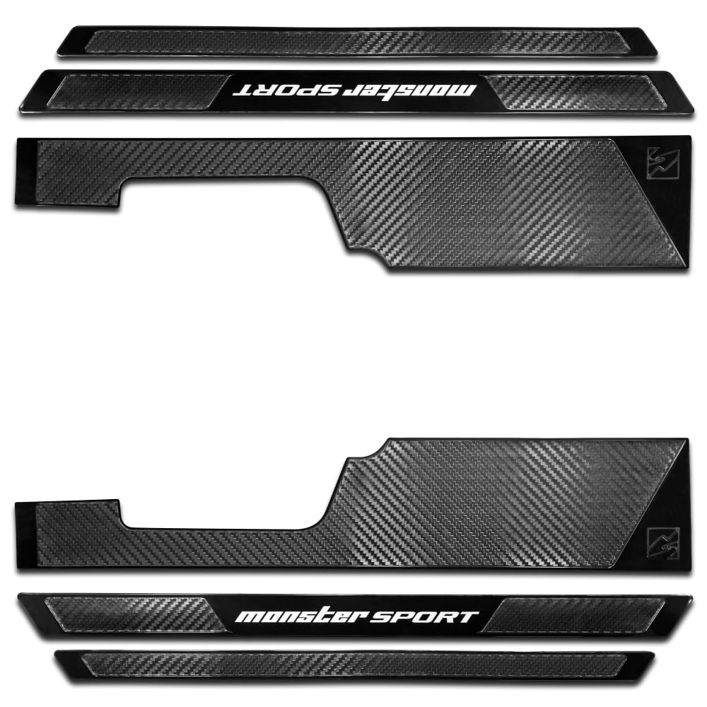 MONSTER SPORT Защита боковых порогов для передней части комплект Защита салона от царапин Сделано в Японии Черный [WDB3S/WEB3S] - 6 шт. - предотвращение, - - -