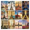 Diy 5d Full Diamond Embroidery Scenery Square Round Diamond Painting Paris Tower Mosaic Furniture Decoration Hobby Gift