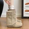 Увеличение внутренней высоты Европейский и американский стиль Birkenstock короткие ботинки женские новые осенние брюки с манжетами ботильоны пряжка модные ботинки