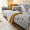 Thick Plush Non-slip Sofa Cover for Living Room Winter Warm Lambs Velvet Sofa Towel Nordic Sectional L-shaped Couch Covers