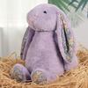 Плюшевый кролик с висячими ушами, мягкая набивная игрушка 25/40 см, обнимающая кукла-кролик, очаровательный плюшевый компаньон, подарок для девочек