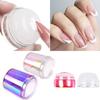 Silicone Multicolor Transparent Nail Art Stamping Kit French For Manicure Plate Stamp Polish Stencil Template Seal Stamper Scraper