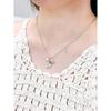 Nacre Flower Heart Necklace_Nz1139 (2Colors)