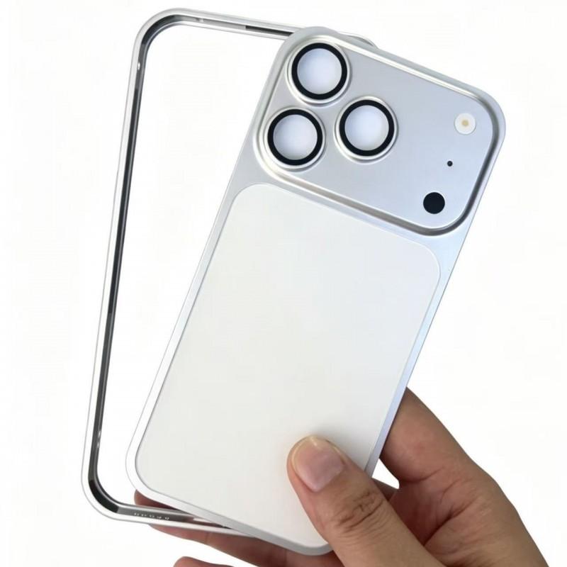 Metal Frame Phone Case IPhone 17 Pro Max 16 15 18 Shockproof Heat Dissipation Bumper Cover