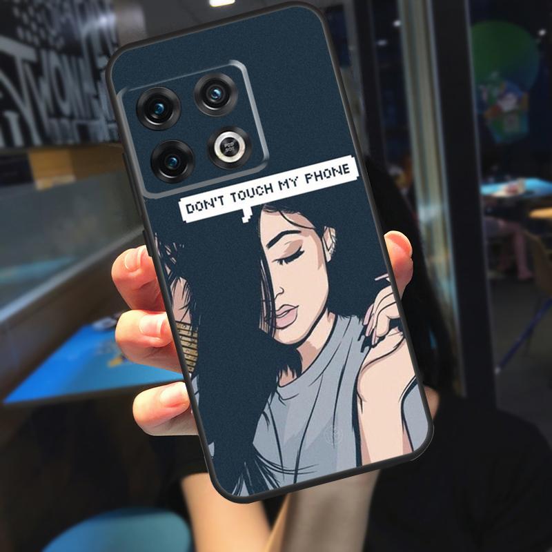 Чехол «Не трогай мой телефон» для OnePlus Nord 2 2T CE N10 N20 N300 OnePlus 9 Pro 10 Pro 8T 9R 9RT 10T Ace Cover