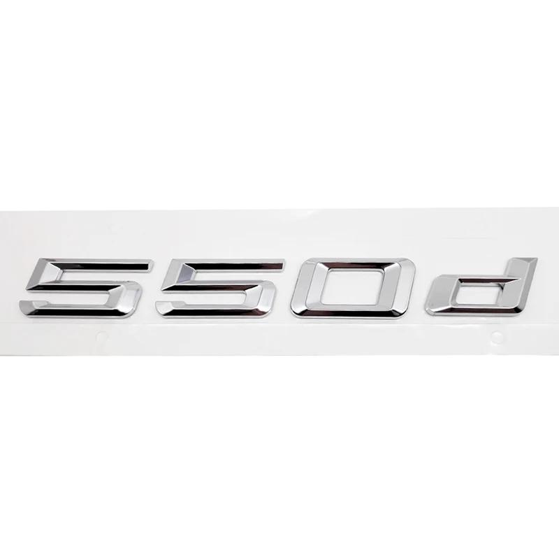 ABS Car Rear Trunk Letters Logo Badge Emblem Sticker For BMW 5 Series 520d 525d 528d 530d 535d 540d 550d E39 E60 E61 F10 F11 G30 yj2