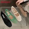 Fashion 2025 New Fashion Butterfly-Knot Women Mary Janes Flats Lolita Shoes Female Mesh Breathable Footwear Ladies Flats With Shoes