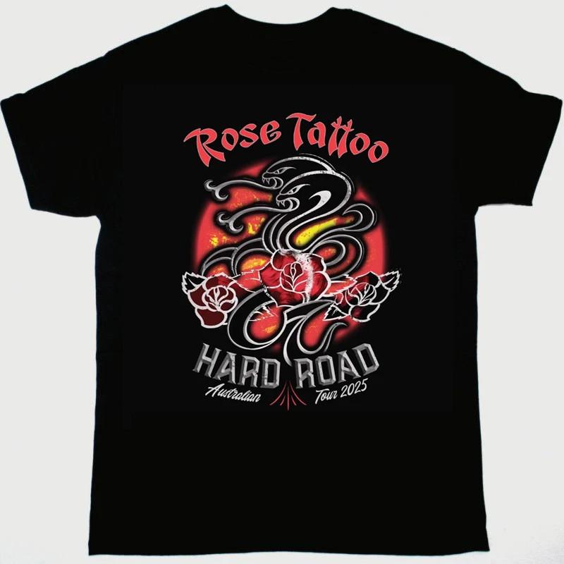 Rose Tattoo Rock#039;n#039;Roll Band 2025 TShirt Cotton Unisex T-Shirt
