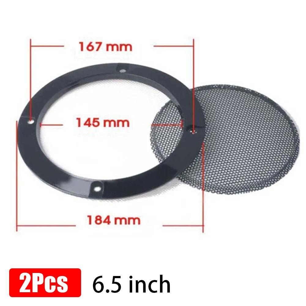 1/2/4/8/10Pcs High-grade Speakers Plastic Frame 2/3/4/5/6.5/8/10 Inch Decorative Mesh
