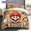 Mario Pattern Bedding Quilt Set  Home Decoration  Gift (1 * duvet cover + 2 * pillowcase  without core)
