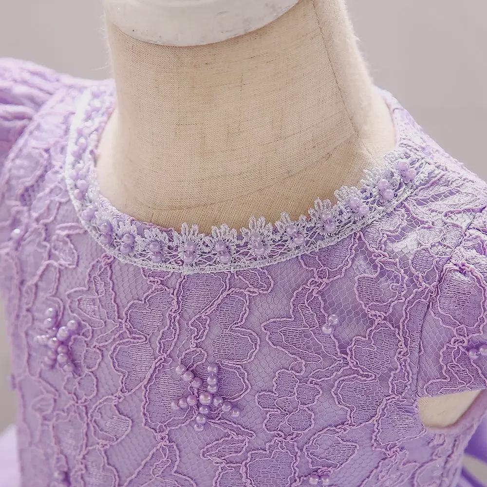 European & American Baby Girl Lace Mesh Princess Birthday Dress