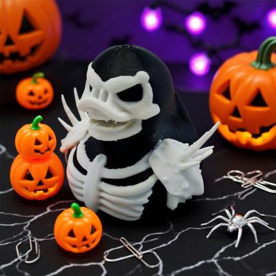 Хэллоуин Утка Фигурка 3D Печатная Статуэтка Утки-Паука Ужасы Скелет Призрак Утка