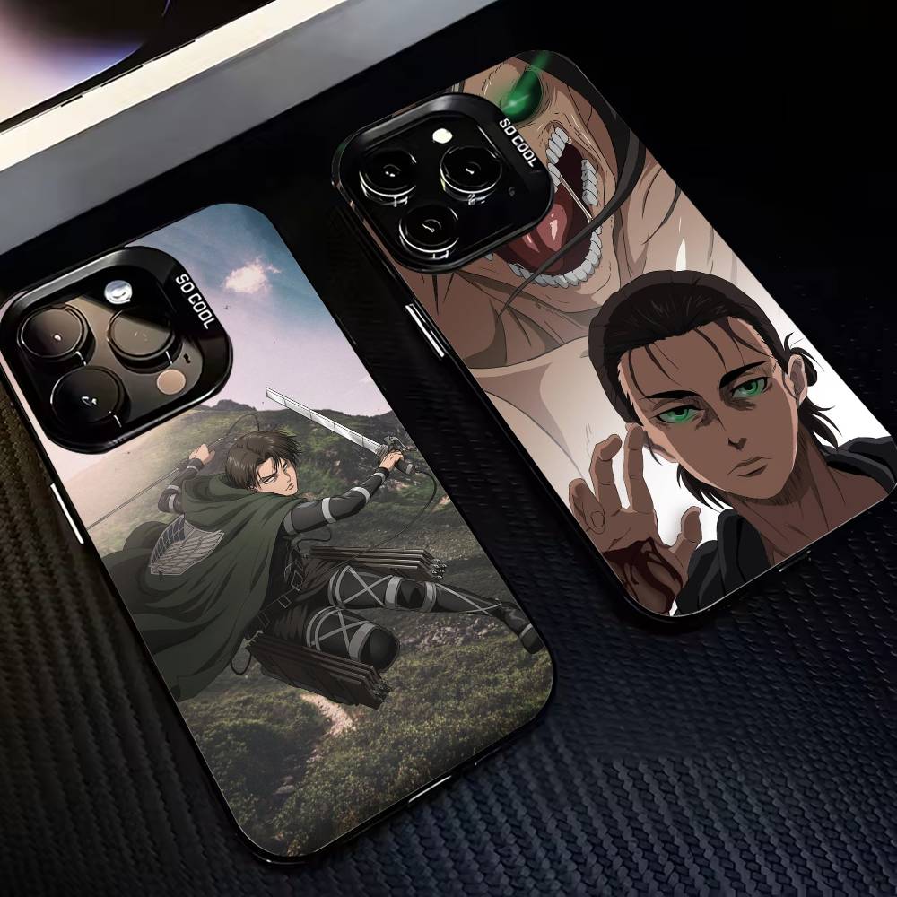 Атака титанов Крутой E-Эрен Y-Йегер Чехол для телефона For iPhone 17,16,15,14,13,12,11 Plus,Pro,Цветной Серебряный Чехол для телефона Funda Cover