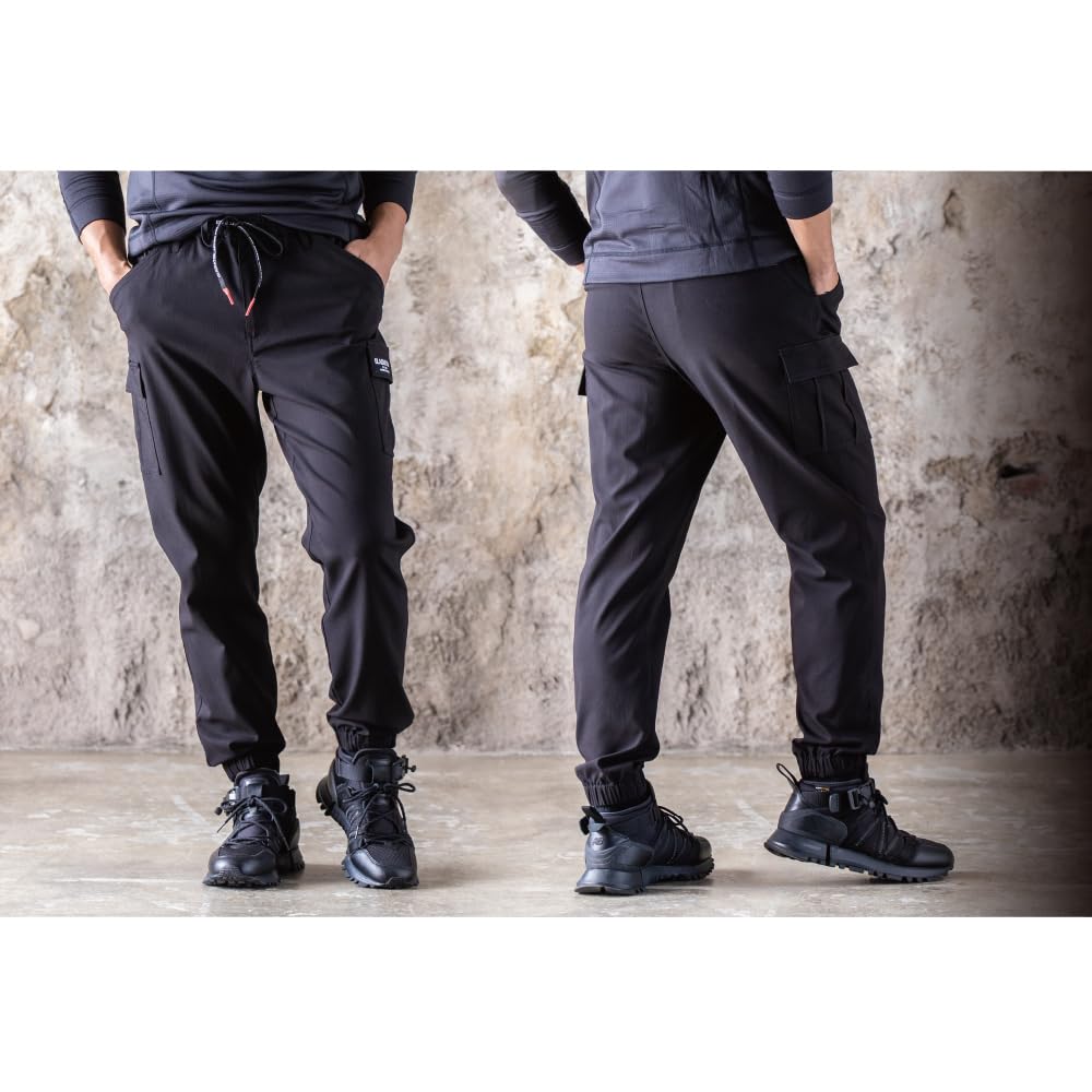 Casual Pants Stretch Light Jogger Super Stretch Elastic 29 XL [Gladiator] G-2015 Cargo, Material, Waist, Army,