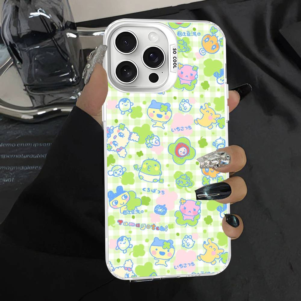 Classic T-Tamagotchi Phone Case Color Silver Shell For iPhone 17 16 15 14 13 12 11 Pro Max Plus