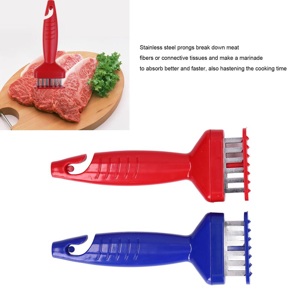 Тендерайзер для мяса, игольное лезвие из нержавеющей стали, инструмент для тендерайзера для стейка, для куриной грудки, свиных отбивных, говяжьей грудинки