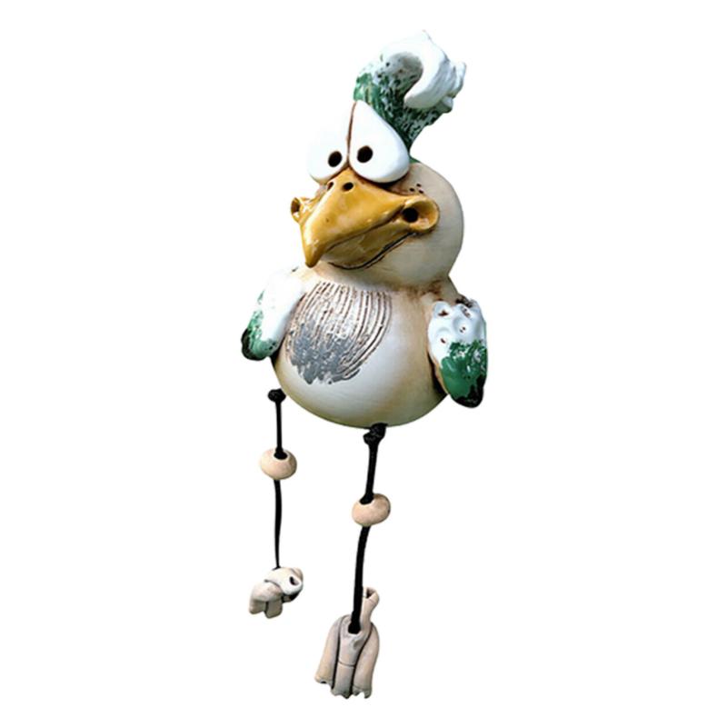 Садовые статуи петуха из смолы, забавные статуи курицы, уличные художественные статуи для двора, дурацкий петух, декор для газона, скульптуры, украшения для дома