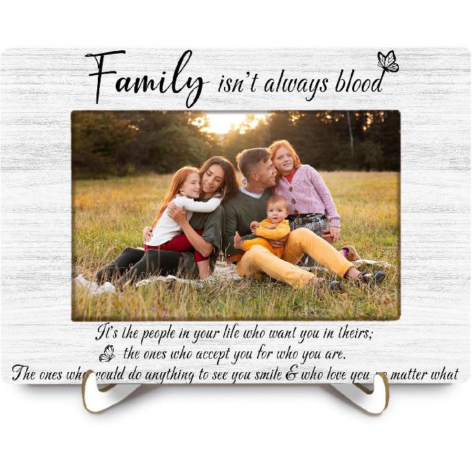 Friendship 4x6 Picture Frame, Best Friend Photo Frame, Gifts for Best Friend, Long Distance Friendship Gifts Wall and Tabletop Display Picture Photo