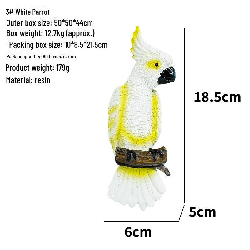 Украшения для аквариума из смолы в виде птиц и рыбок - попугай, скворец, орел, настольный декор