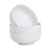 WishDeco Bowl Large Salad Bowl Deep Pasta Ramen and Soup 18cm Diameter 3-Piece Set (1100ml), Bowl, Bowl, Bowl, White,