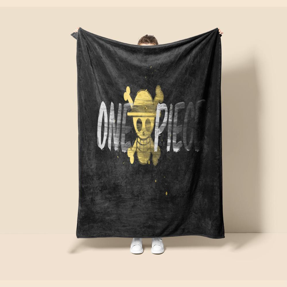 Тонкое фланелевое одеяло One Piece Аниме Луффи Всесезонное одеяло. Для дивана, кроватей, гостиной, дорожное одеяло для пикника Подарки