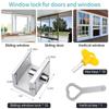 10Pcs Window Locks Sliding Security Window Lock With Key For Sliding Window Adjustable Window Locks Security Window Stoppers