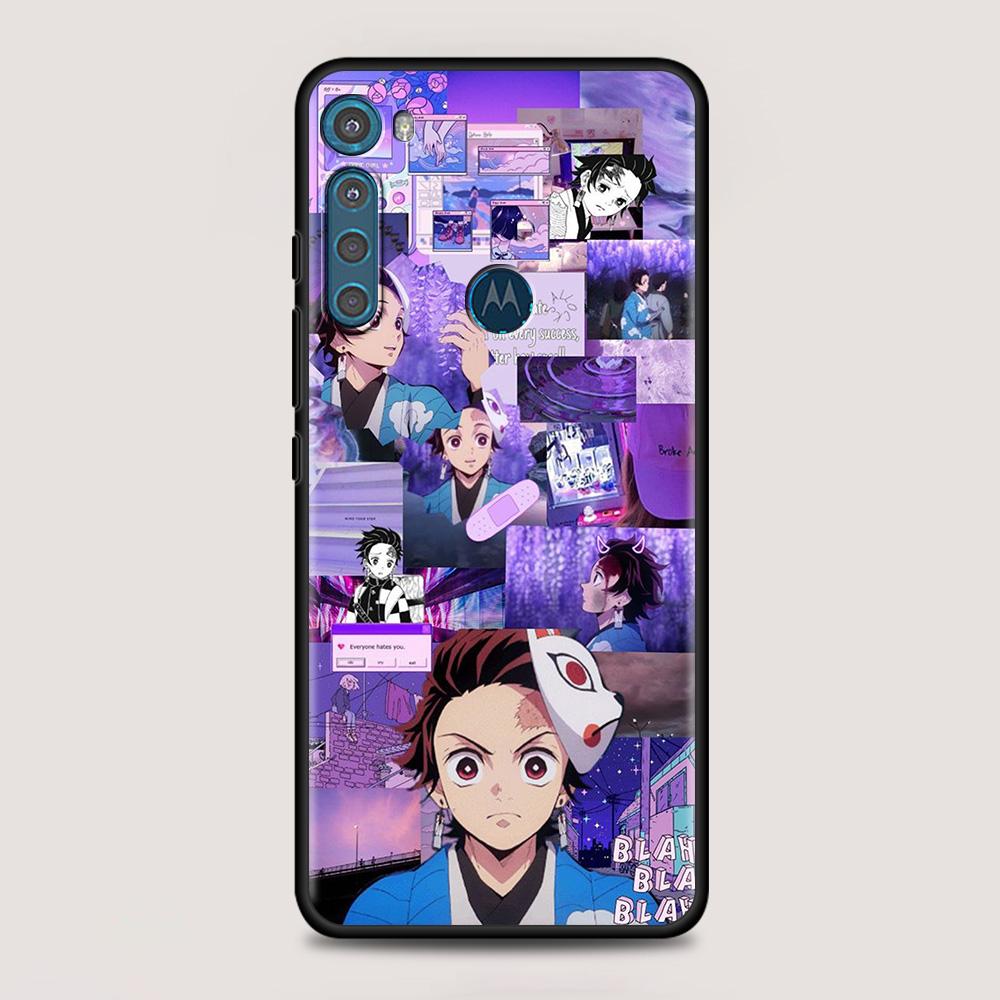Чехол Kimetsu No Yaiba Demon Slayer для MOTOROLA One Fusion для Moto G10 G9 G8 Plus Play Power One G20 G30 G40 G50 G60 Edge 20