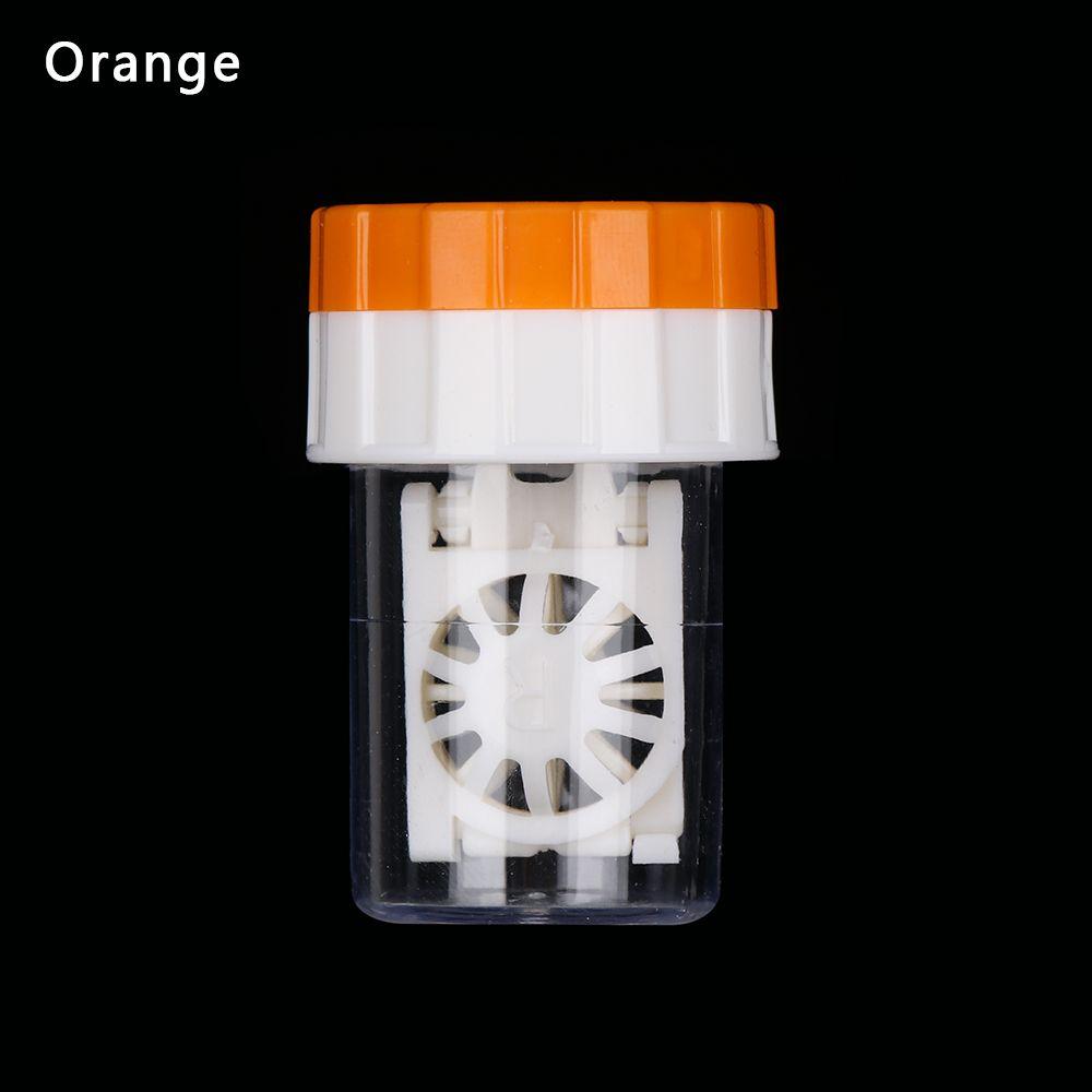 New Portable Plastic Soaking Box Travel Glasses Holder Contact Lens Case Candy Color