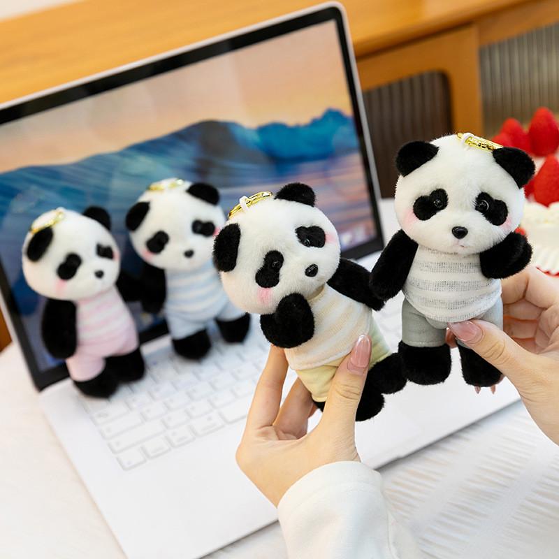 Cartoon Animal Plush Toy Keychain With Soft Fabric For Bag Decor And Collectible Gifts