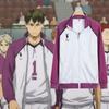 Стильный и удобный косплей Haikyuu Shiratorizawa Gakuen Koukou спортивная форма комплект