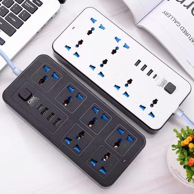 Универсальная вилка Power Multi Tap для розеток EU, US, UK, с удлинителем 1,8 м, портом USB переменного тока типа C, зарядной электрической розеткой