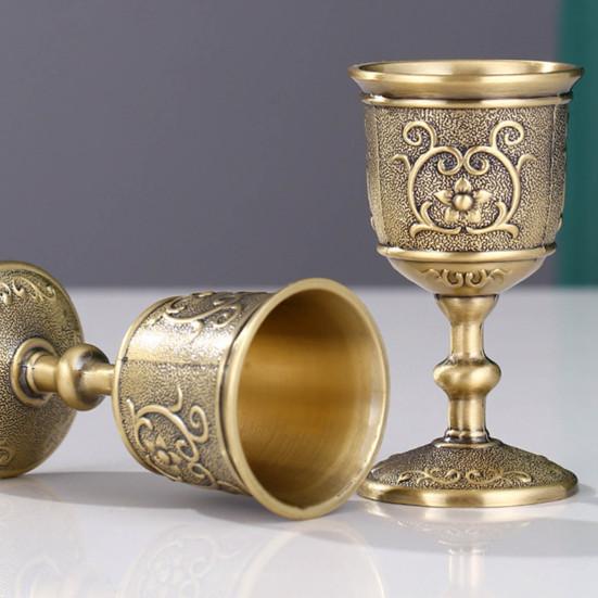 Practical Anti-fall Electroplating Nice-looking Antique Mini Wine Pot Cups Party Decor Wine Jug