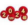 Праздничные бумажные веерные украшения 2024 года Создайте праздничную атмосферу с помощью поделок ручной работы Подвесные украшения для Праздника Весны