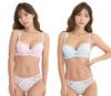 Розовый и Голубой B70 Бюстгальтер и Топ и 2 Бюстгальтера Топ и Низ Комплект Бюстгальтера Сексуальные Трусики Набор Чашек Сексуальное Нижнее Белье Милый Жесткий к Толстому Жесткий к Комплекту для Для [Улыбка